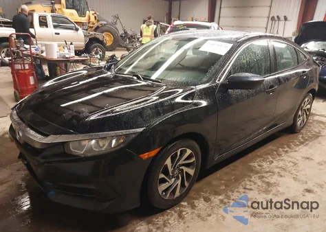 2018 Honda Civic Ex from USA, damaged, VIN 2HGFC2F74JH537907